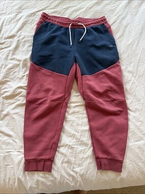Nike Kids Two-Tone Joggers - Navy and Burgundy
